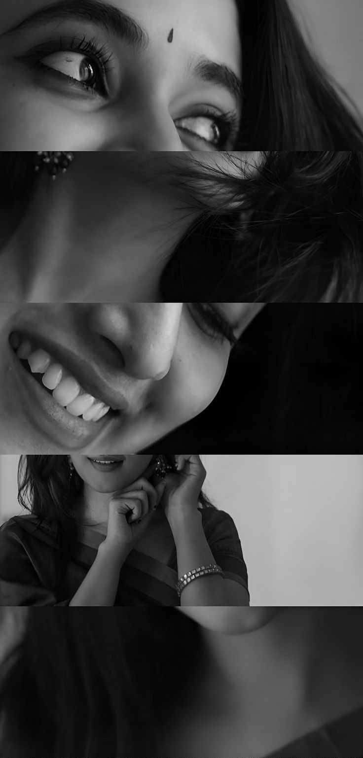 Aesthetic Hidden Face Girl Pic Black & White