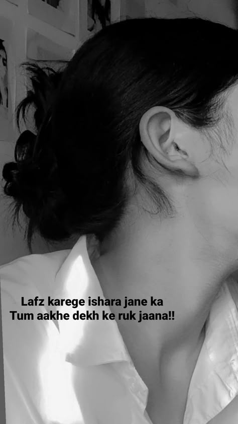 Aesthetic Hidden Face Girl Pic Black & White