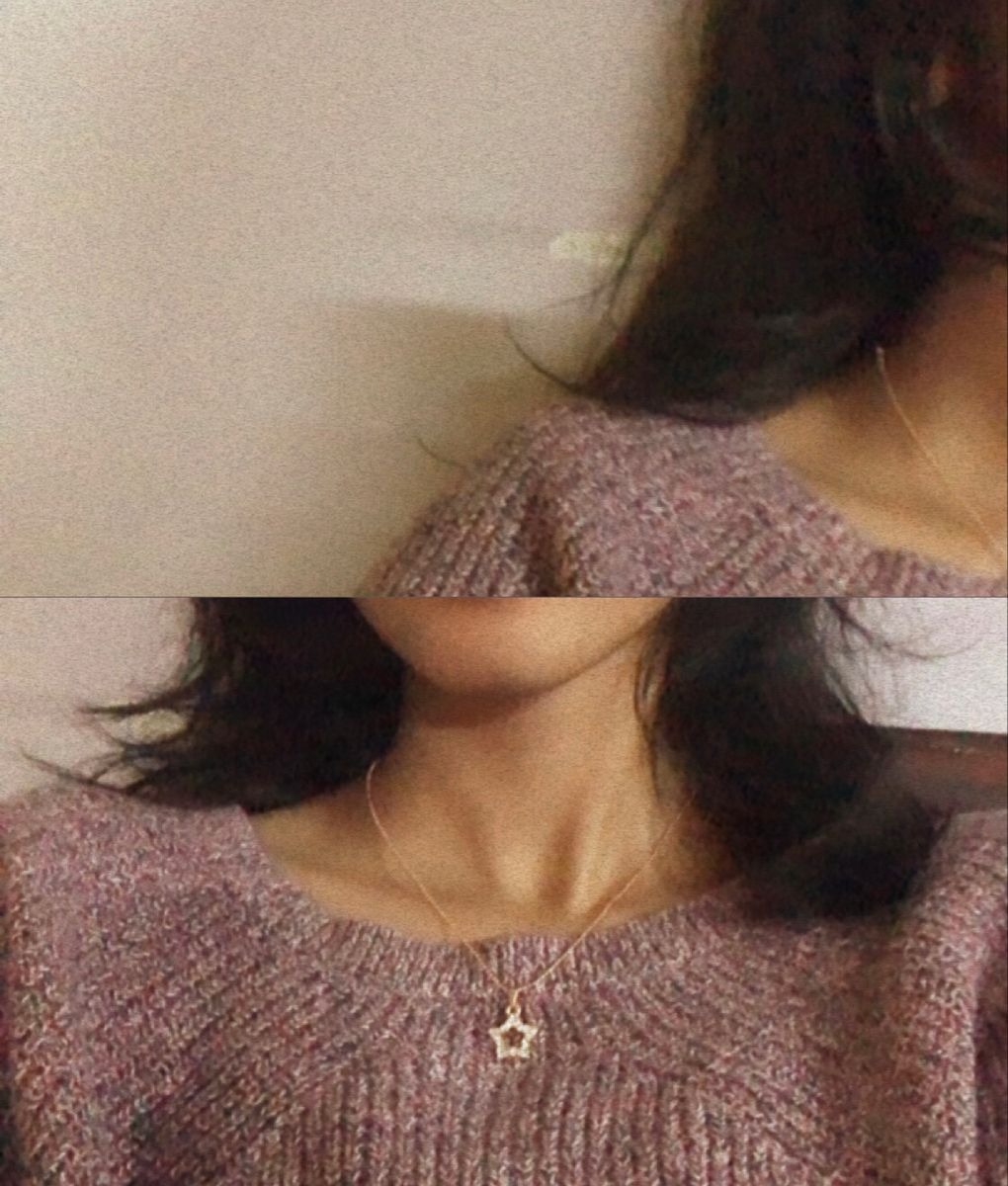 Aesthetic Hidden Face Girl Pic Black & White